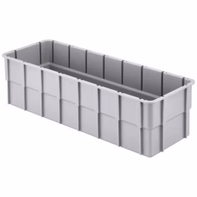 Alutec 75230 bac de compartimentage empilable gris 362 x 131 x 101 mm