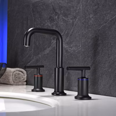 Robinet mélangeur lavabo 3 trous Noir – Burano