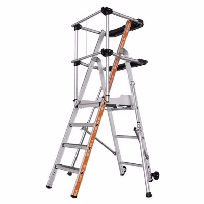 Escabeau PIRL 4 marches – Hauteur max. de travail 2.94m – 2274154