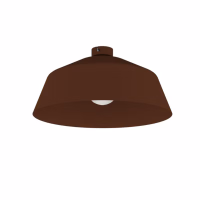 LUMICOM – TOKYO Plafonnier, 1xE27, max 42W, métal, marron corten, D.50cm