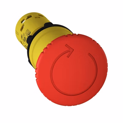 Xb7ns8445 Schneider – Arrêt D&rsquo;urgence Complet diamètre 22 – Tourner Pour Déverouiller – 1no+1nf – Harmony Xb7