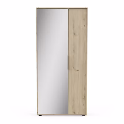 Armoire à chaussures 2 portes et 1 miroir L82,8 cm – EBONY