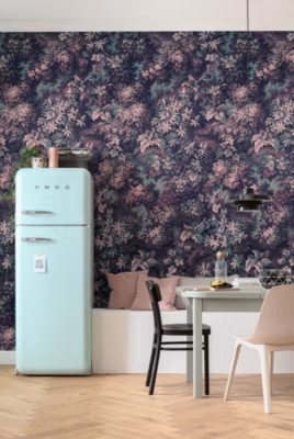 Papier peint panoramique sur intissée de Komar – Botanique Aubergine – Taille: 300 x 280 cm