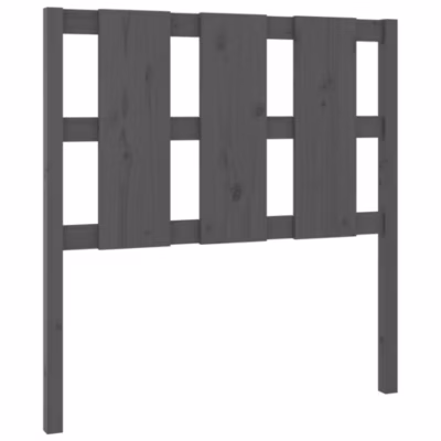 vidaXL Tête de lit Gris 95,5x4x100 cm Bois massif de pin 817972