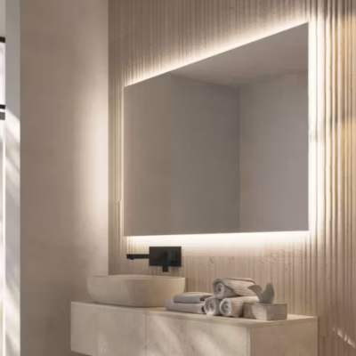 Miroir de Salle de Bain Lumineux LED 120×80 – Blanc Froid – SUECIA LEDIMEX