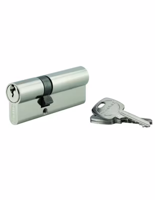 Cylindre STD double entrée, 30 x 45 mm anti-arrachement, nickelé, 3 clés – THIRARD