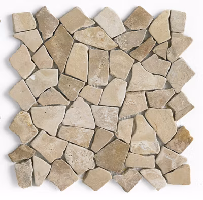 Carrelage de mosaïque/Plaque mosaïque mur et sol en marbre naturel coloris marron – 30 x 30 cm