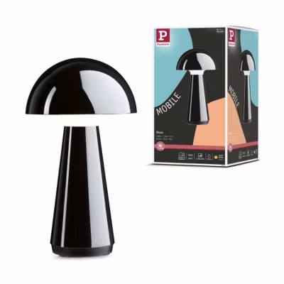 Luminaire rechargeable 3-Step-Dim Onzo IP44 gradable 2700K Noir