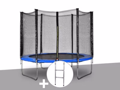 Kit trampoline Jardideco Atlas diamètre 2,44 m Bleu + Echelle