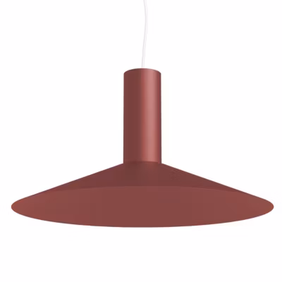 LUMICOM – VERA Suspension, 1xE27, max 42W, métal, rouge cowhide, D.40cm