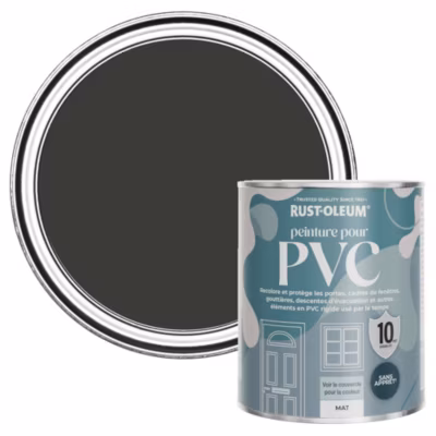 Peinture Noire pour Portes et Fenêtres en PVC, Finition Mate – RUST-OLEUM – Magie noire 750ml
