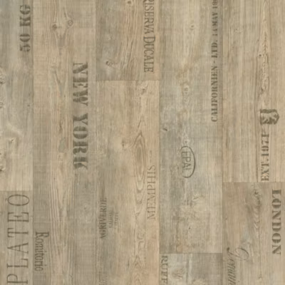 Sol Vinyle Imitation parquet marqué – Rouleau de 4m x 18m