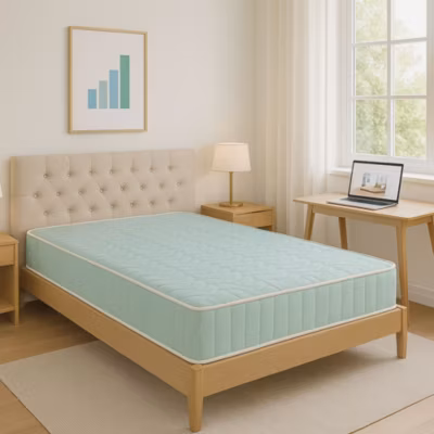 Matelas 80×190 cm – 19,5 cm – Soutien Ferme – Confort Optimal – Usage Quotidien – Idéal pour Dormir Bien – MATELAS LUXE