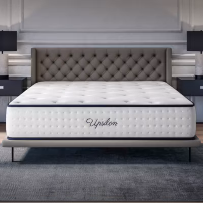 Matelas 140×190 – Épais 32 cm – Mousse mémoire de forme – Blue Latex – Confort Ferme – 7 zones – Réversible – Durable – Upsilon