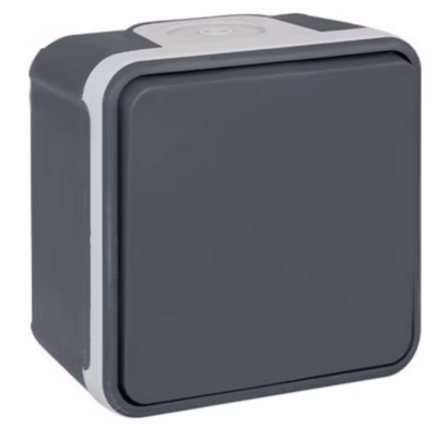 Bouton poussoir 10A – IP55 – OXXO Couleur Gris