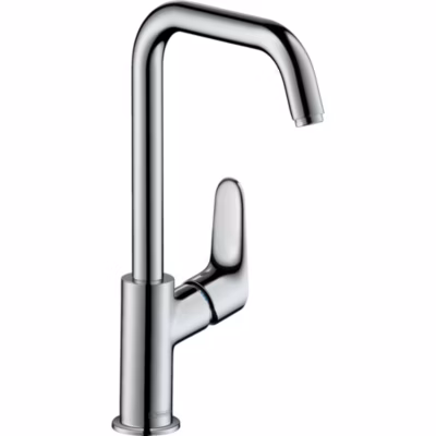 Mitigeur de lavabo 240 bec haut, avec tirette et vidage chromé Focus Hansgrohe