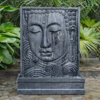 Mur d&rsquo;eau visage de bouddha 155cm