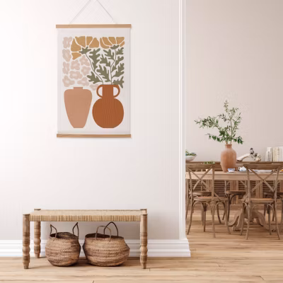 Toile suspendue Poterie – Multicolore