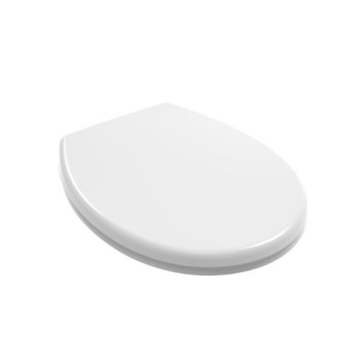 Siège De Toilette En Thermoplastique Universel Blanc Brillant