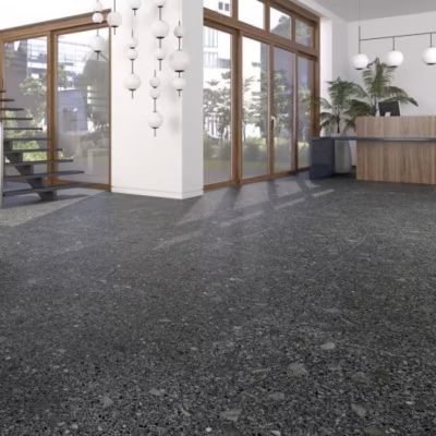 Carrelage Effet Terrazzo STRACCIATELLA 60×60 Miscela Grafito – Les Carreaux de Jean
