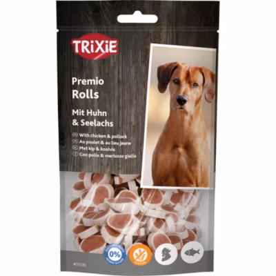 Friandise  poulet colin pour chien 75 gr