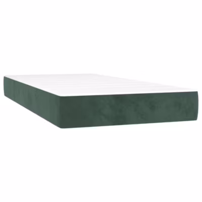 Matelas de lit à ressorts ensachés fermeté moyenne 80x220x20 cm velours vidaXL