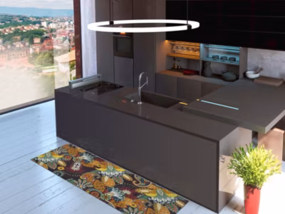 Tapis de cuisine ATTICGO multicolore rectangulaire dessins bohème 52×100 cm RICCI