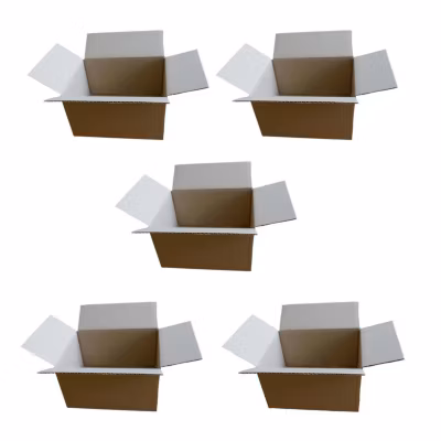 5 petits cartons d’emballage 16 x 12 x 11 cm