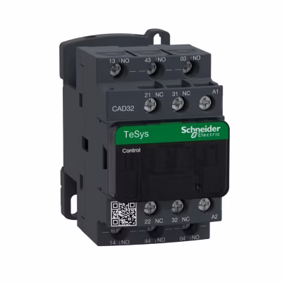 Cad32b7 Schneider – Contacteur 5p – 3no+2nf – 10a – Bobine 24vca – Vis – Cad32