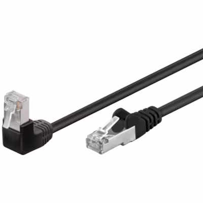 Câble RJ45 Cat5e coudé blindé 1 mètre GOOBAY