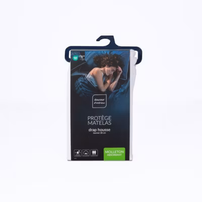 Protège matelas absorbant Songe en coton 90×190 cm