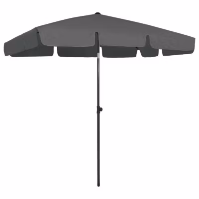 vidaXL Parasol de plage anthracite 200×125 cm 314729