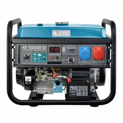 Groupe électrogène Essence 230V/400V 8kW 1x230V, 1x400V Könner & Söhnen KS 10000E 1/3
