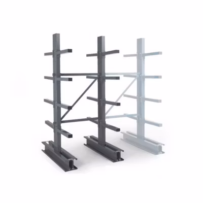 Rayonnage Cantilever Mi-lourd 10 nvx 2 côtés H. 2,5m x L.1m x P.700