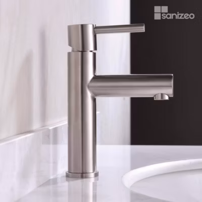 Mitigeur de Lavabo Bec Bas en Acier Inoxydable Intérieur / Extérieur IMEX MOSCU BDK034-1