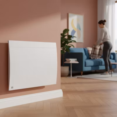 Radiateur électrique Bestherm wifi à inertie sèche céramique 1000W illo connect