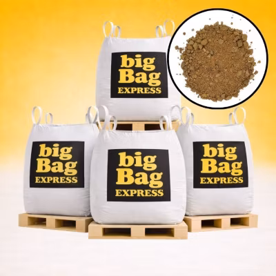 PACK 4 X BIG BAG de +/- 1,5T Sable à Tranchée Beige 0/6 mm – Livraison PREMIUM