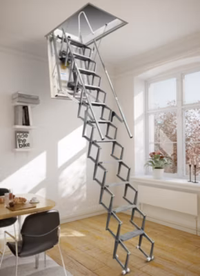 Escalier Grenier Electrique – Trappe 70x120cm – Hauteur 2.46 à 2.75m – ACI-THE275G/120X70