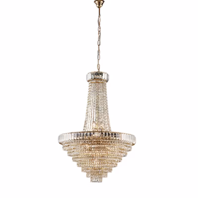 Vladimir Lustre en fer et laiton doré avec strass 11 lumières 152 d.62 BL263-11-OR