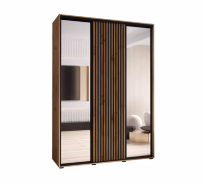 Armoire Lanko 2 a portes coulissantes H. 235,2 x L. 180 x P. 45 3 portes