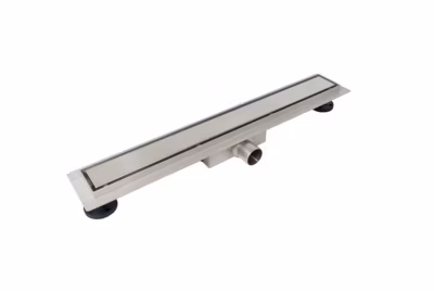 Balneo Caniveau de douche 2 en 1, en Acier Inox 70cm, finition chrome, avec Siphon, Duplex Standard