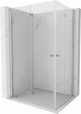 Mexen Mist-F Duo cabine de douche pliante gauche 115 x 90 cm, transparent, chrome – 8A6-115L-090P-01-00