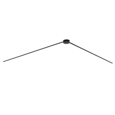 Système d&rsquo;éclairage sur rail moderne noir monophasé 400 cm avec alimentation ronde – Magnetic