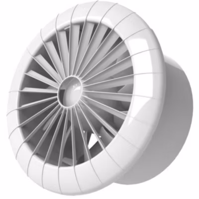 Ventilateur Blanc ABS Standard Extracteur D&rsquo;air 100mm AirRoxy