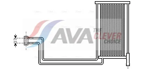 Radiateur d'huile de boîte automatique AVA COOLING BW3368