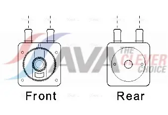 Radiateur d'huile de boîte automatique AVA COOLING CN3287