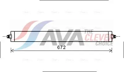 Radiateur d'huile de boîte automatique AVA COOLING MS3531