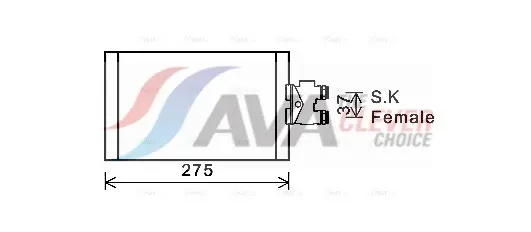 Radiateur d'huile de boîte automatique AVA COOLING MS3535