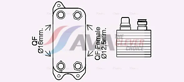 Radiateur d'huile de boîte automatique AVA COOLING MS3686