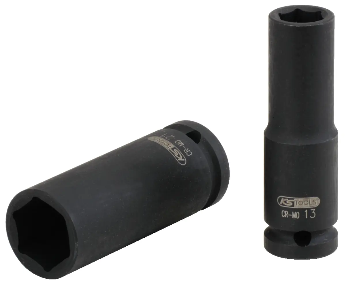 KS TOOLS – Douille longue à chocs 6 pans 1/2" KS, 28 mm – 515.1128